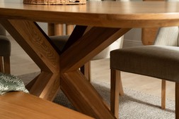 Madrid Oak Dining Table X Leg 2m RRP €2249 Now €1299