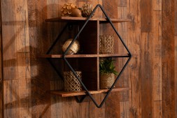 Diamond Wooden Base Wall Shelf 0003 RRP €225 Now €135