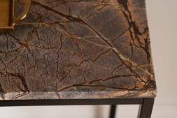 Industrial Console Table Brown Marble RRP €499 NOW €325