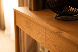 Nordic Solid Oak 2 Drawer Console Table - RRP €1,099 NOW €649