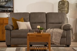 Houston Light Grey Fabric 3 Seater Sofa RRP €1099 NOW €699