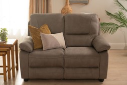 Houston Light Grey Fabric 2 Seater Sofa RRP €999 Now €599
