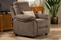 Houston Light Grey Fabric Armchair RRP €899 NOW €499