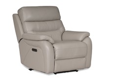 Pearson Grey Leather Armchair Electric Recliner RRP €1,999 NOW €999