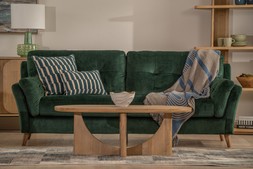 The Oliver Green Fabric 3 Seater Sofa RRP €2399 NOW €1299