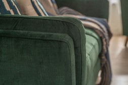 The Oliver Green Fabric 3 Seater Sofa RRP €2399 NOW €1299