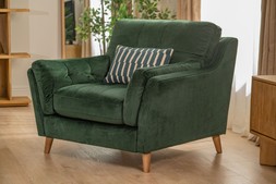 The Oliver Green Fabric Armchair RRP €1499 NOW €749