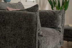 Isabella Charcoal Fabric Armchair RRP €1,049 NOW €649