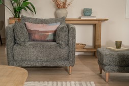 Isabella Charcoal Fabric Armchair RRP €1,049 NOW €649