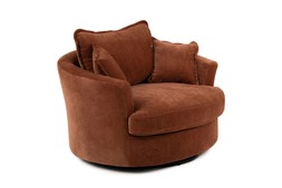 Dove Brown Swivel Armchair 0001 CC RRP €999 Now €649