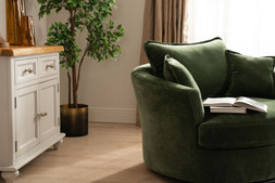 Dove Green Swivel Armchair 0002 CC RRP €999 Now €649