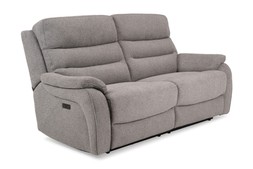 Presley Light Grey 3 Seater Electric Recliner Sofa 0033 RRP €1,799 Now €1,099