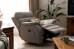 Presley Light Grey Electric Recliner 0029 RRP €949 Now €599