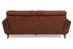 Bianca Brown Leather 3 Seater Sofa RRP €2,499 Now €1,399