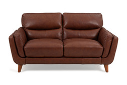 Bianca Brown Leather 2 Seater Sofa RRP €2,099 Now €1,299