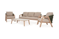 Elba Rope Sofa Set Beige RRP €2999 NOW €1999