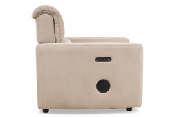 Savoy Cream Fabric Armchair Electric Recliner with Bluetooth Speakers - RRP €2249 NOW €1299