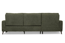 Reno Green Fabric LHF Electric Recliner with Sliding Chaise Sofa - RRP €3999 NOW €2299