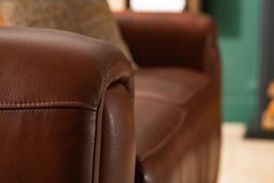 Muse Brown Leather 2 Seater Heated Seats Electric Recliner Sofa RRP €4649 NOW €2499