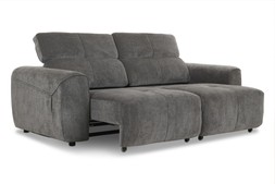 Serene Grey Fabric 2.5 Seater with Electric Sliding Chaise - RRP €3699 NOW €1999.