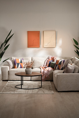Brooklyn Cream Linen LHF Corner Sofa (RRP €3699) NOW €2399