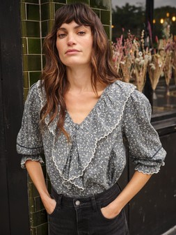 FatFace Carly Ditsy Blouse, £49.50, H59307, Carmel Straight Jeans, £59, F37339