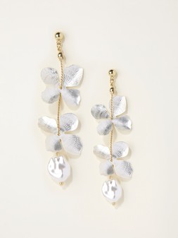 FatFace Flower Pearl Drop Earrings, £14.50, W75118 (2)