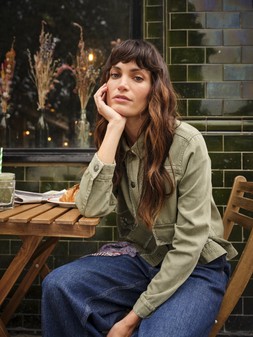 FatFace Grace Embroidered Jacket, £69, H62893 - Hove Crop Jeans, £59, H63295 - Vintage Ditsy Hair Scarf, £14.50, H69042