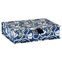 Postcard Box Ivy Deep Marine Blue and Acid Yellow
