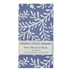 Very Slim List Book Sprig Harebell