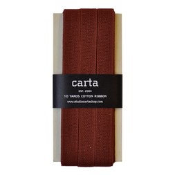 Loose-weave Italian Cotton Ribbon Brick