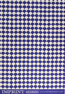Patterned Paper Clamshell French Ultramarine