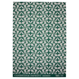 Patterned Paper Dandelion Bottle Green