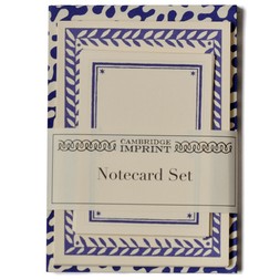 Set of Notecards and Envelopes Kelp French Ultramarine