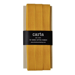Loose-weave Italian Cotton Ribbon Marigold