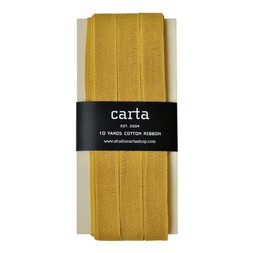 Loose-weave Italian Cotton Ribbon Ochre