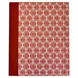 very Large Hardback Notebook Selvedge Red Madder