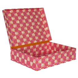 A4 Box File Threadwork Bright Pink and Orange