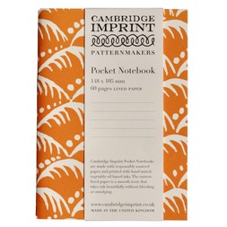 Pocket Notebook Wave Blood Orange