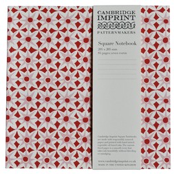 Square Lined Notebook in Alhambra Pink and Red