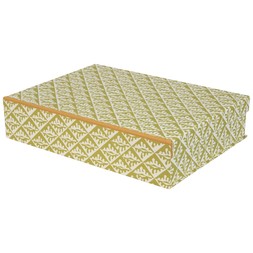 A4 Box File Oak Leaves Sap Green