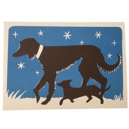 Card Big Dog and Little Dog
