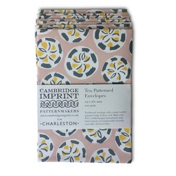 Packet of Ten Patterned Envelopes in Charleston Roundel
