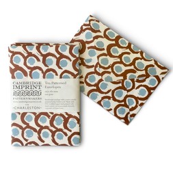 Packet of Ten Patterned Envelopes in Charleston Loop and Spot