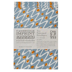 Packet of Ten Patterned Envelopes in Charleston Ripple