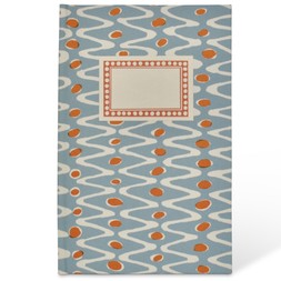 Lined Hardback Notebook in Charleston Ripple