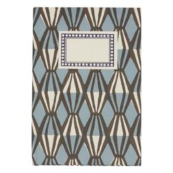 Hardback Notebook Threadwork Blue and Coffee