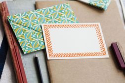 Writing paper and envelopes
