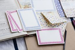 Postcards with Patterned Border