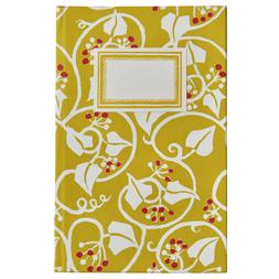 Lined Hardback Notebook in Ivy Piccalilli and Cranberry